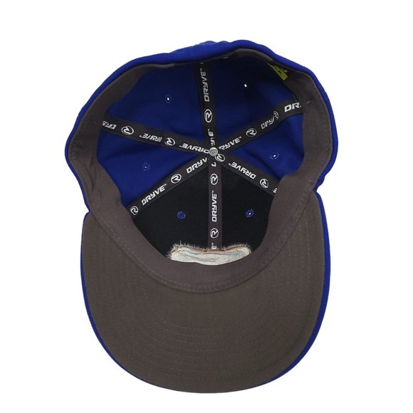 Richardson Dryve PTS40 Fitted Cap Adult Size L XL Trucker Hat Blue Orange - Picture 9 of 10